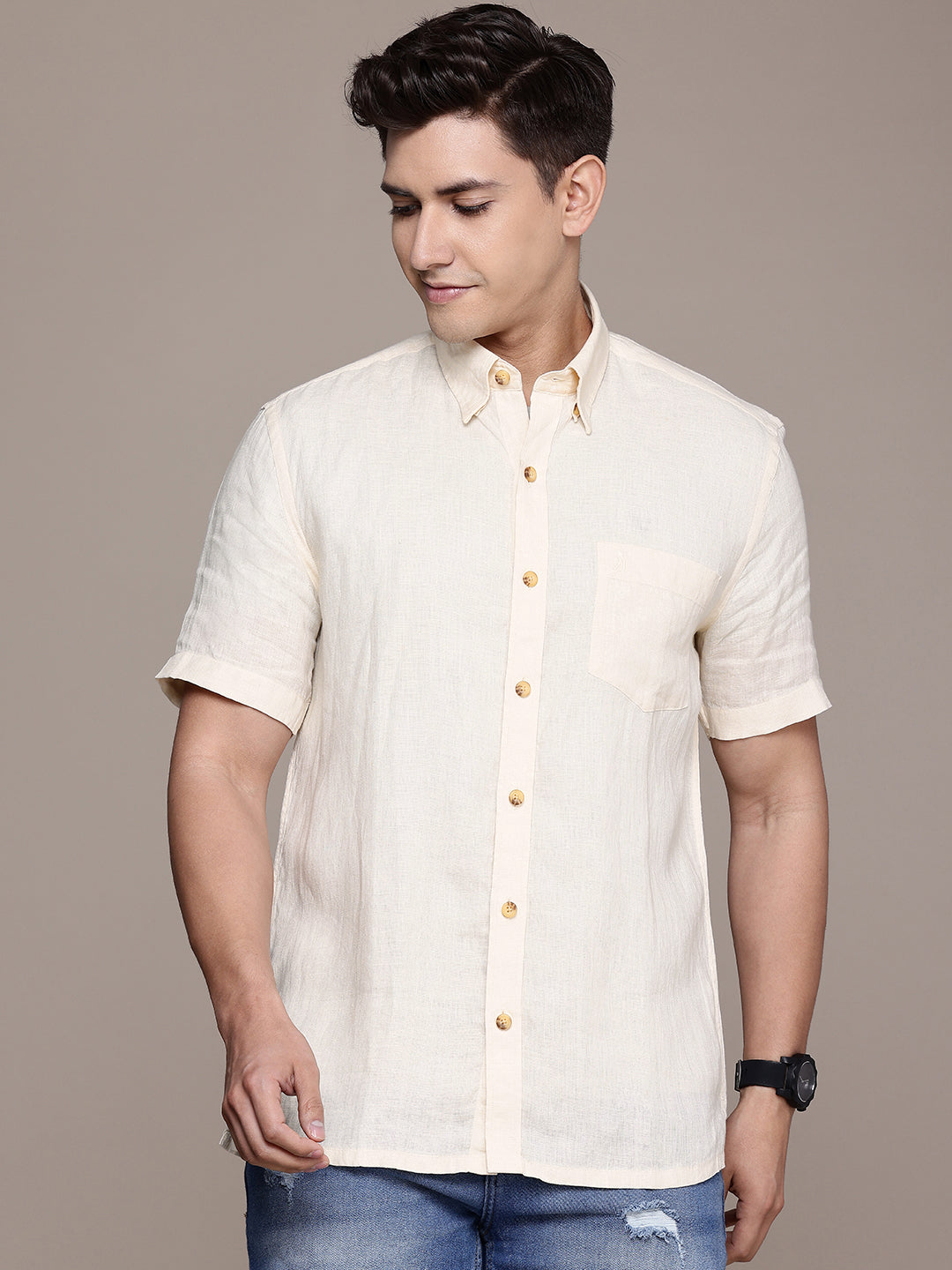 Burnt Umber Fashionable Men's Shirts Burnt Umber Premium Men's