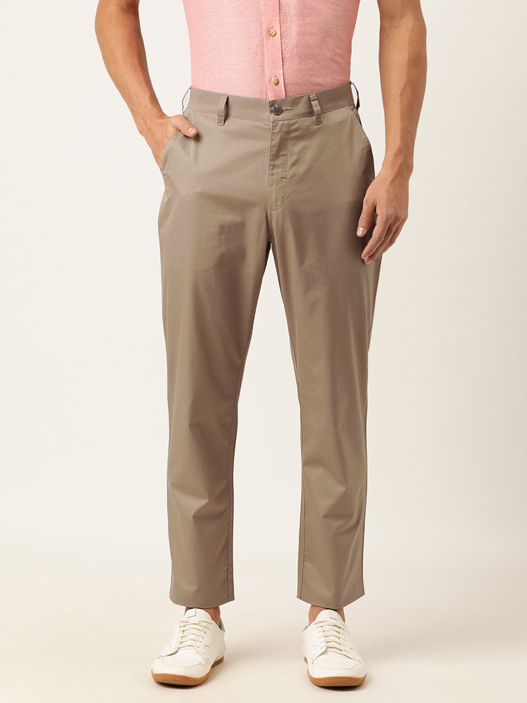 Trousers Burnt Umber Premium Men's Smart Casual Store