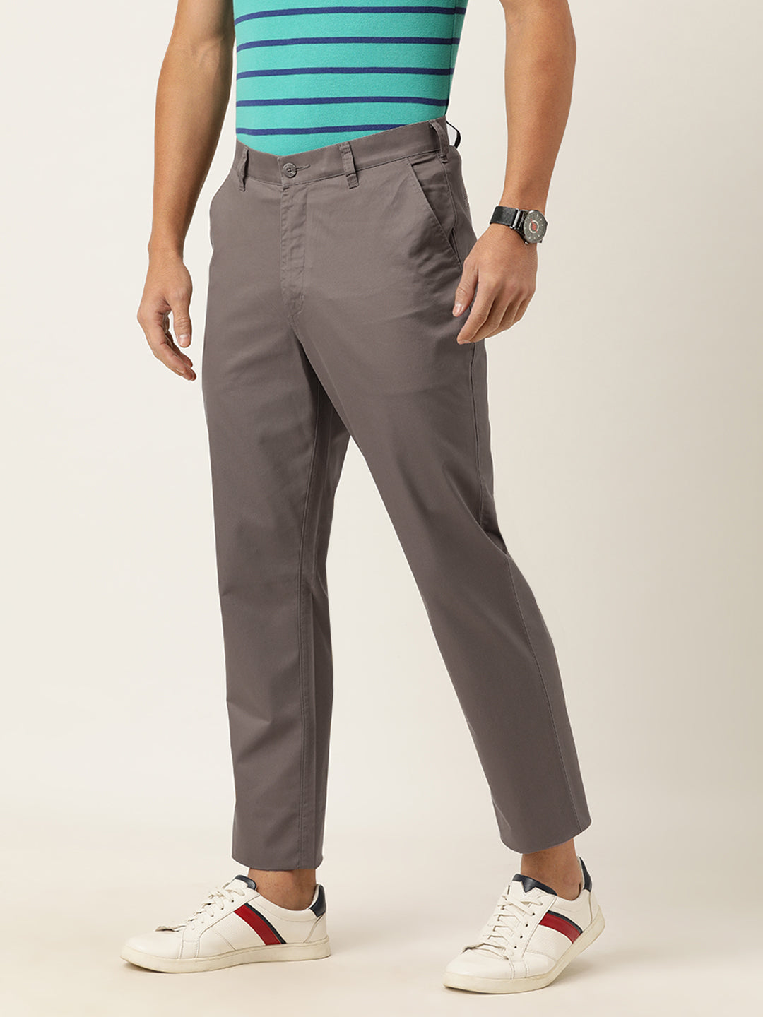 Trousers Burnt Umber Premium Men's Smart Casual Store