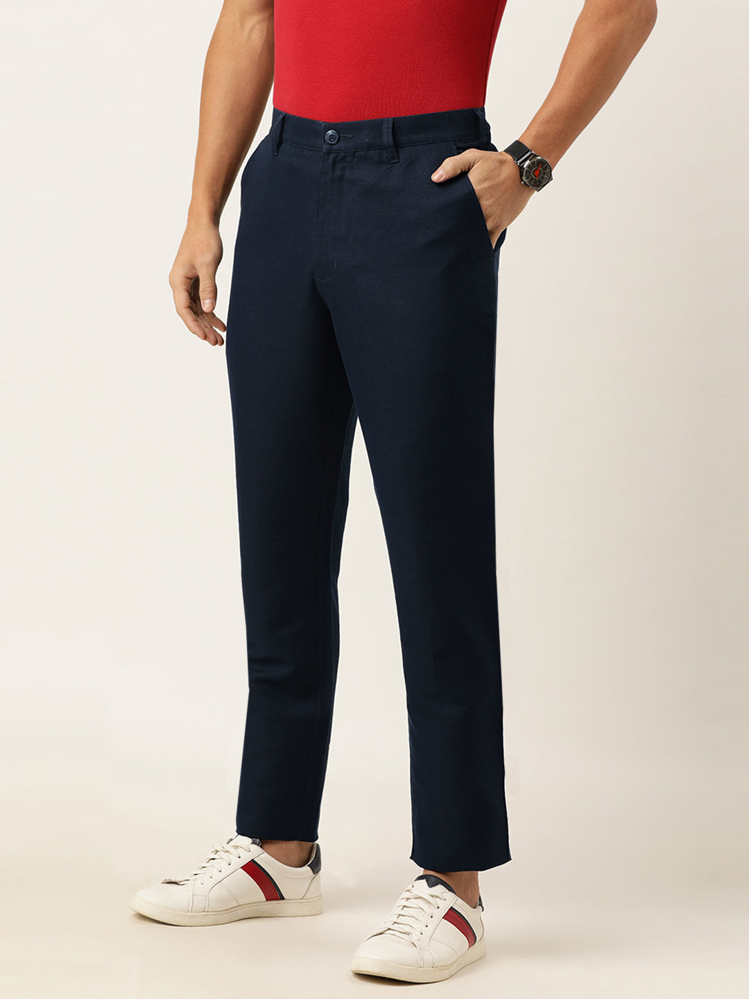 Trousers Burnt Umber Premium Men's Smart Casual Store